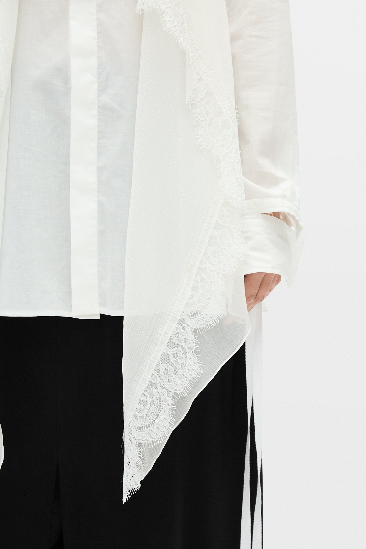 Sini Shirt with Silk Crepon Drap