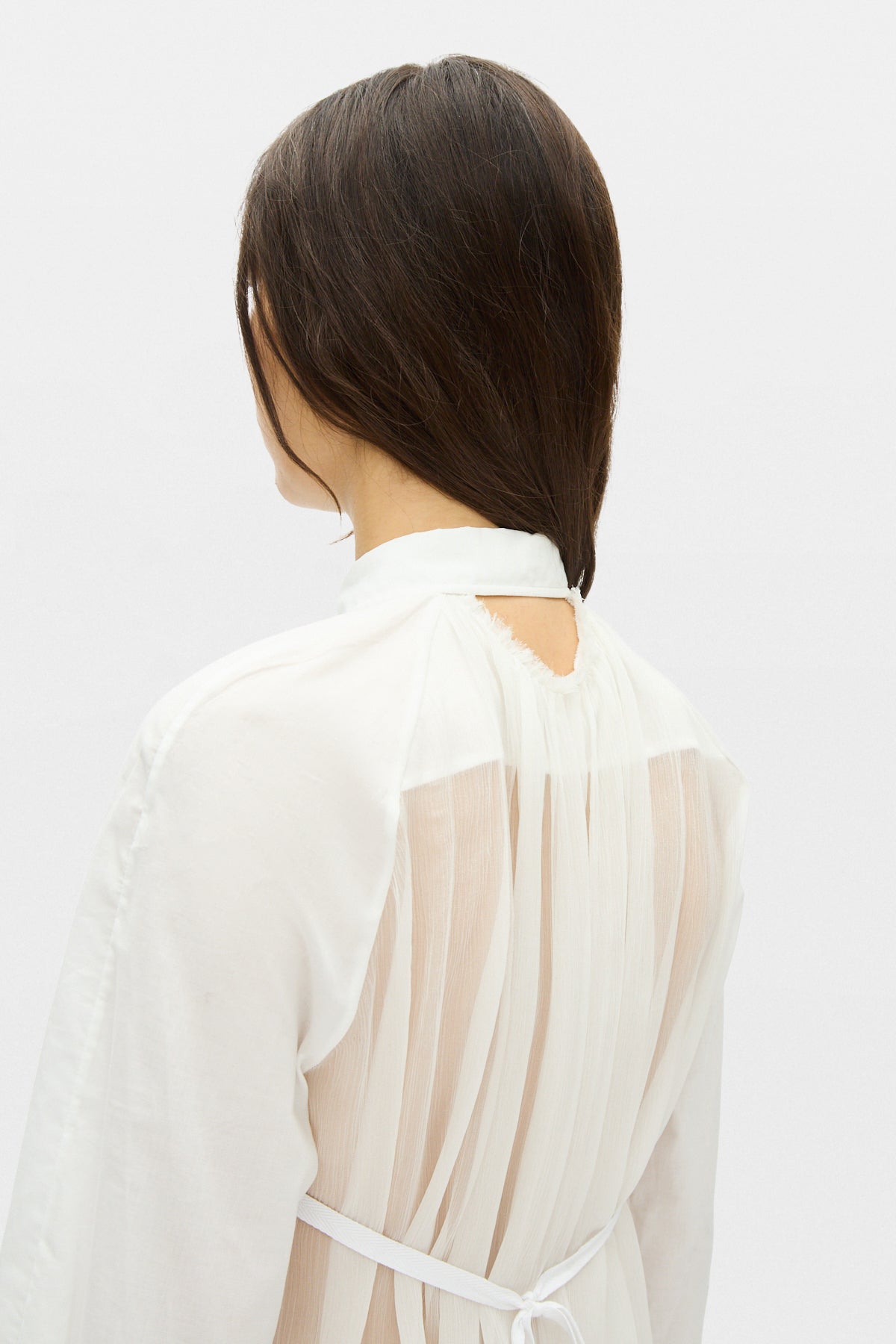Sini Shirt with Silk Crepon Drap