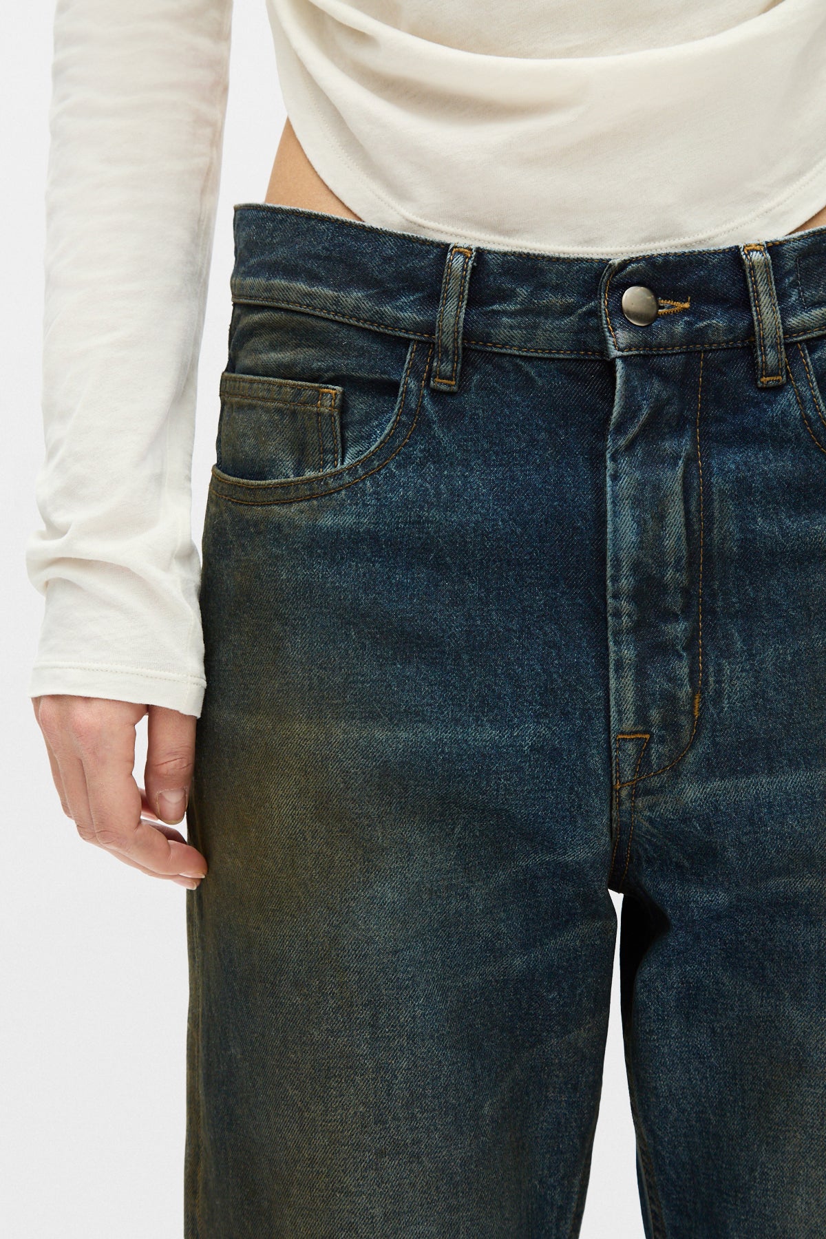 Genova 5-pockets Relaxed Flared Trousers