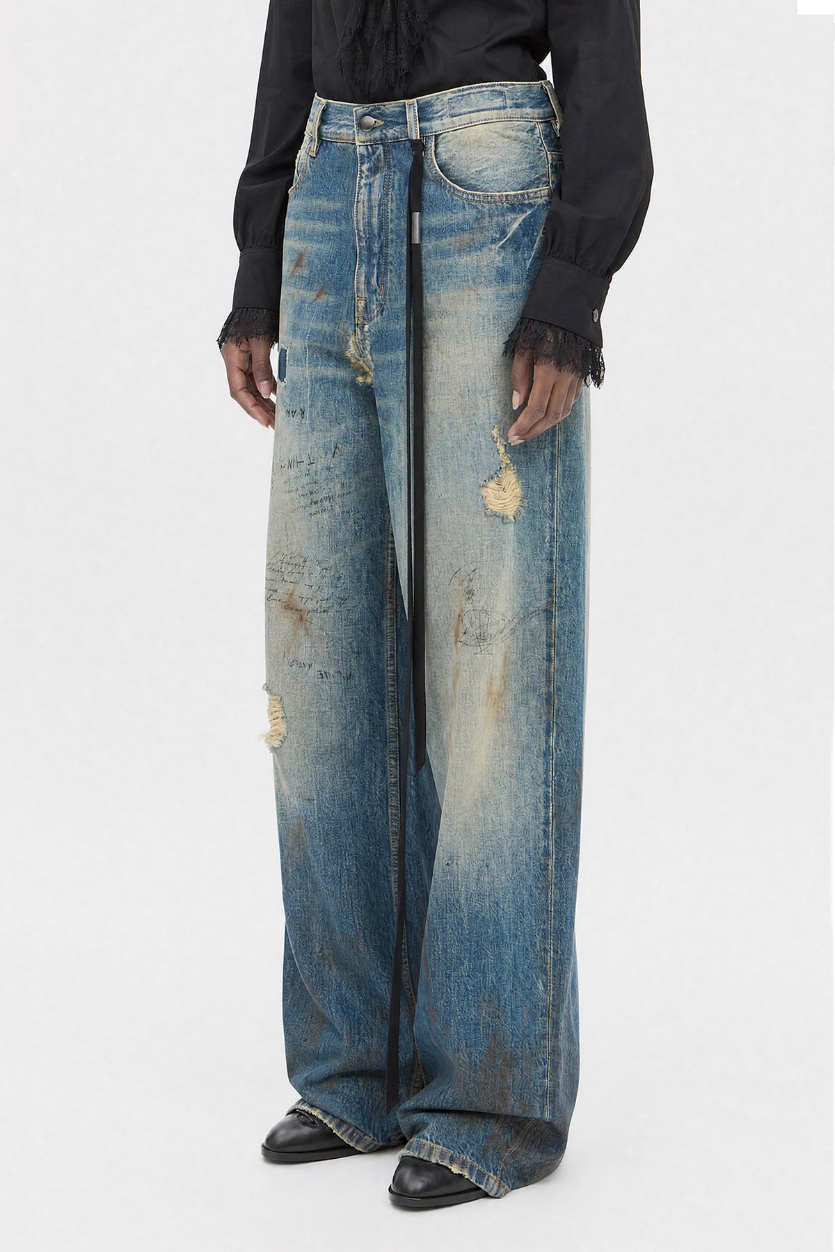 Pantalon ample à jambes droites 5 poches Jakoba 