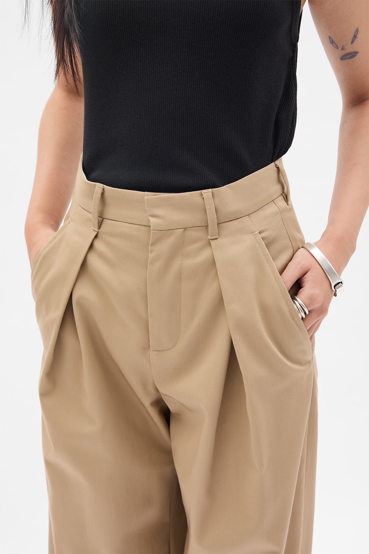 Nouk Wide Leg Pleated Trousers – Ann Demeulemeester
