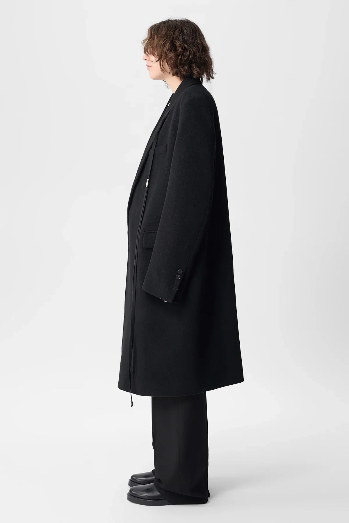 ジャケット・アウター ANN DEMEULEMEESTER COAT SHAMBLE BLACK ?media_id=18093183583484536