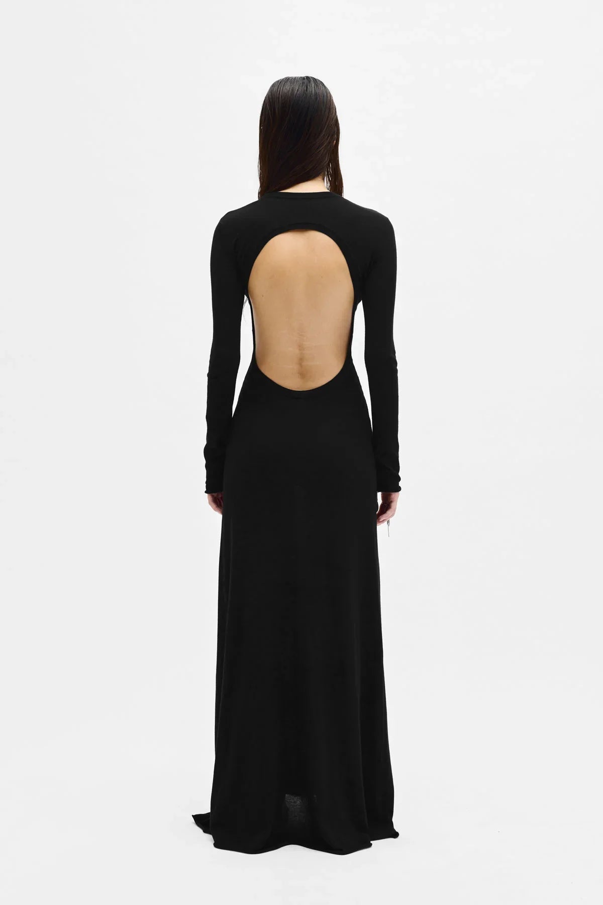 Eva Long Open Back Knitted Dress Ann Demeulemeester Eva Long Open Back Knitted Dress Ann Demeulemeester