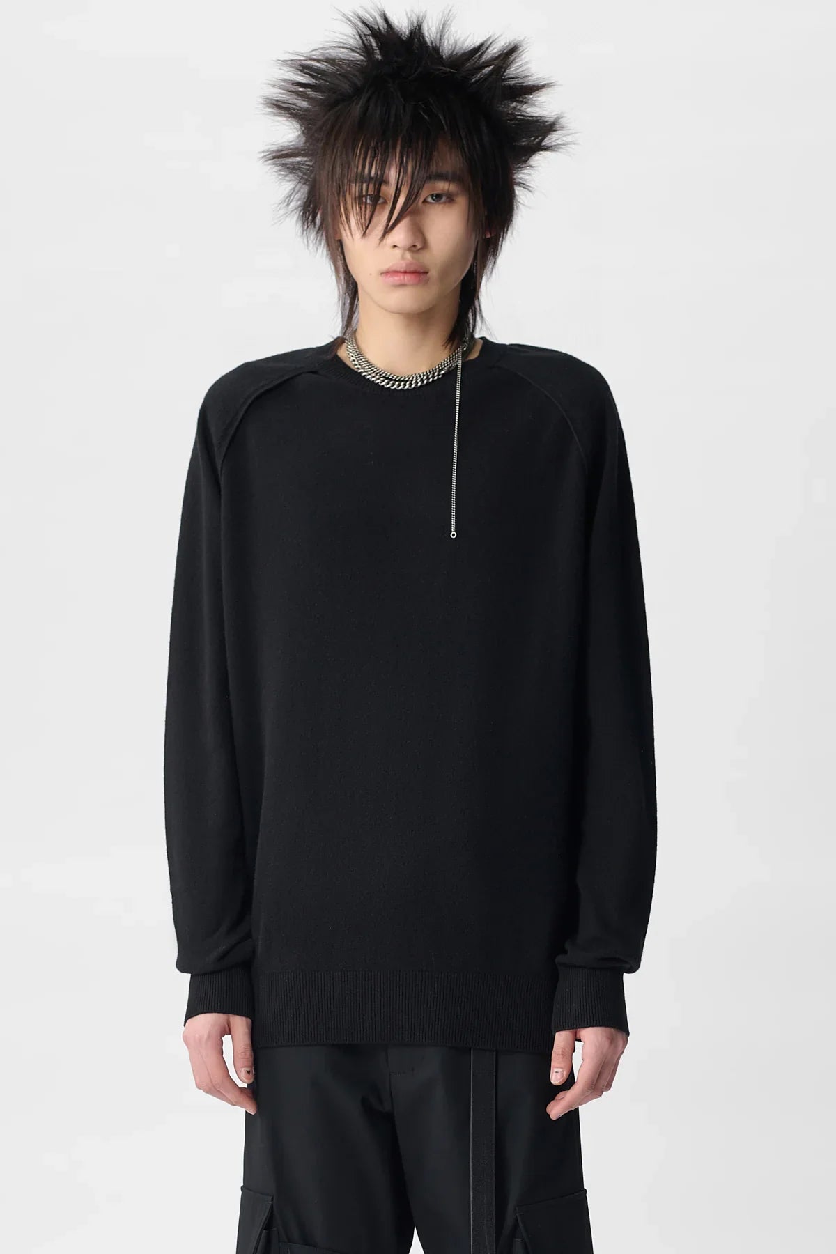 Lemme Knitted Crewneck Sweater Ann Demeulemeester