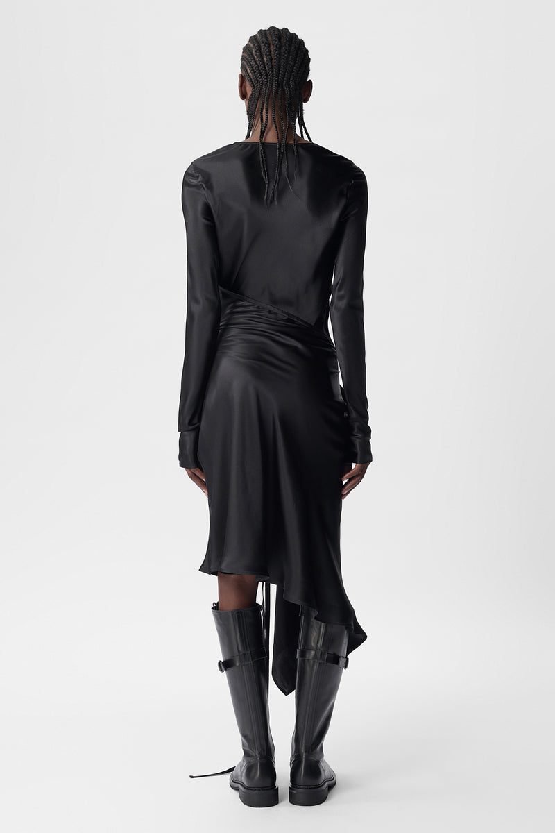 Frederique Asymmetric Wrap Dress