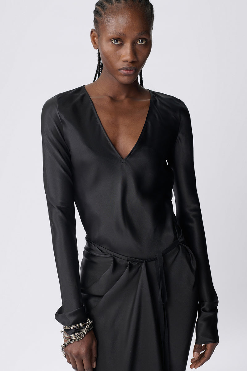 Frederique Asymmetric Wrap Dress