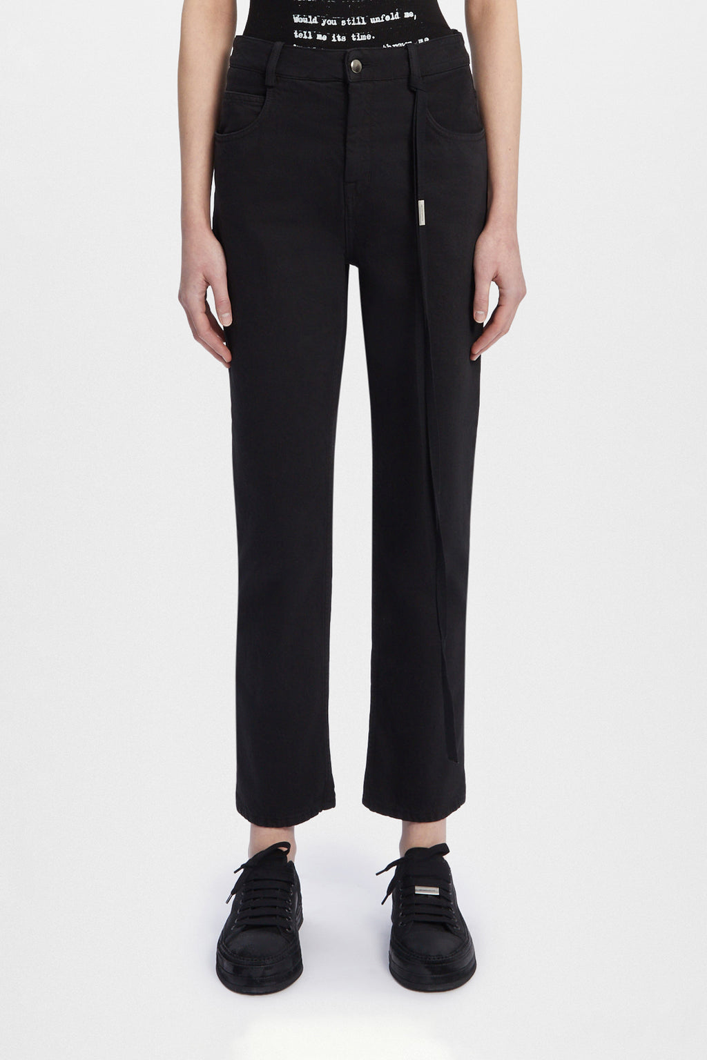 Herme 5 Pockets Slim Fit Cropped Trousers