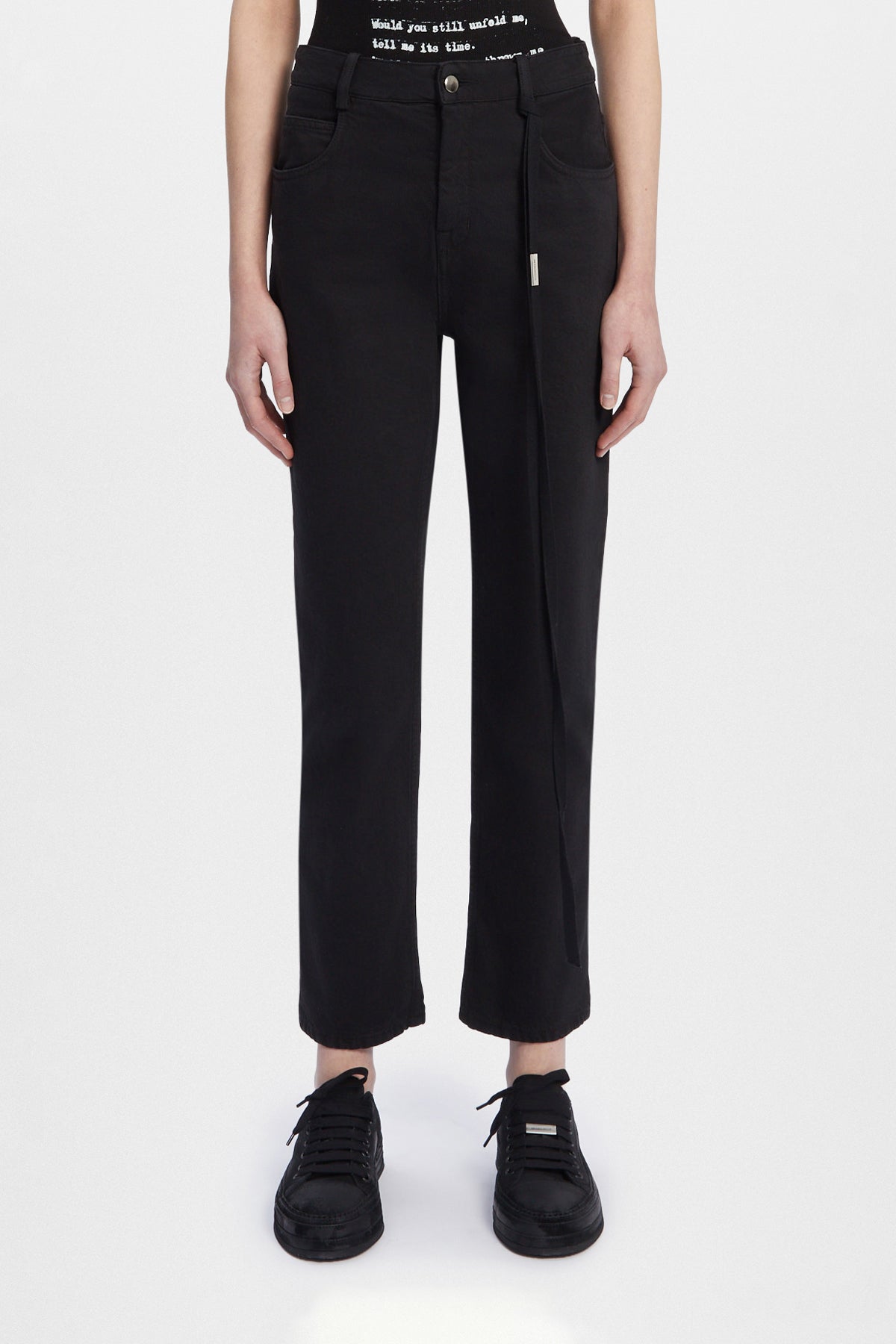 Herme 5 Pockets Slim Fit Cropped Trousers