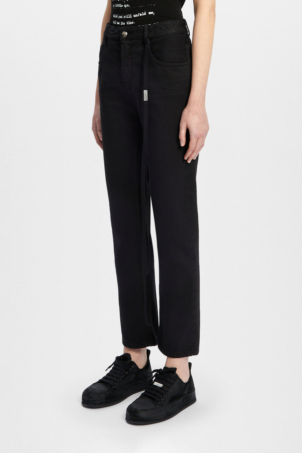 Herme 5 Pockets Slim Fit Cropped Trousers