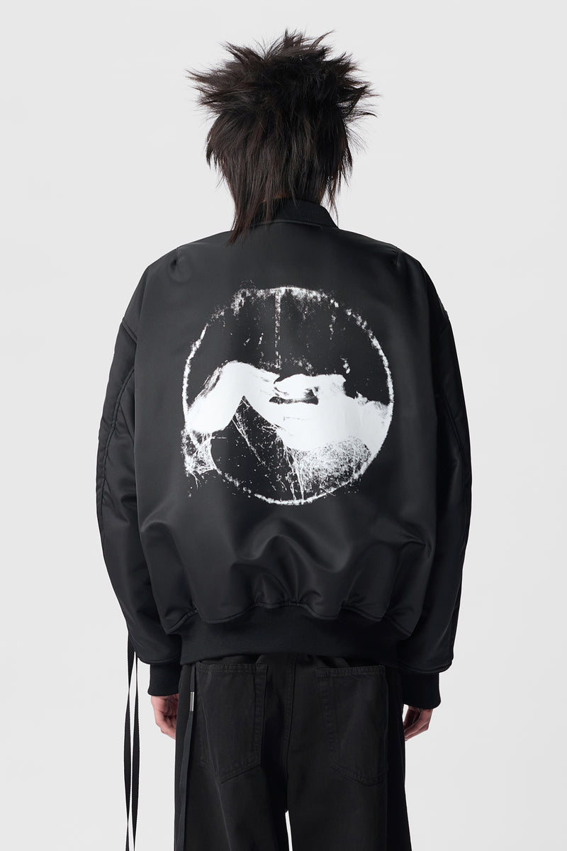 Raphael Printed High-Comfort Bomber