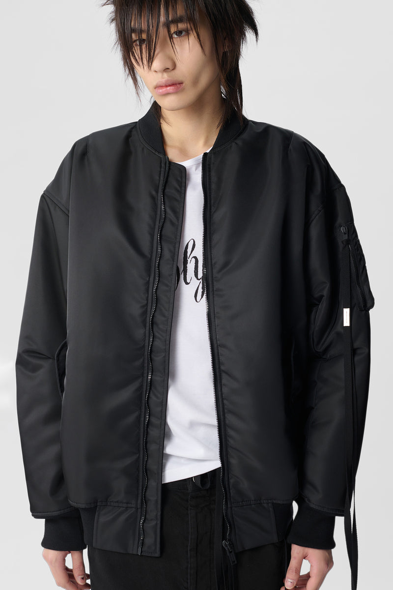 Raphael Printed High-Comfort Bomber