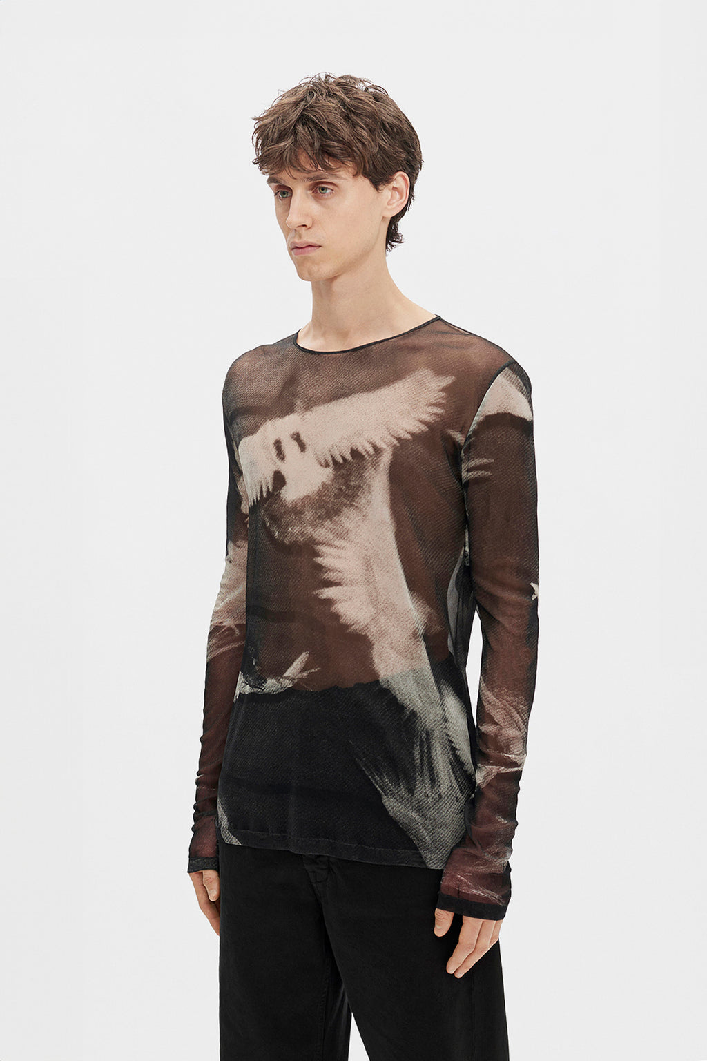 Greg ''Doves'' Print Langarm-T-Shirt 