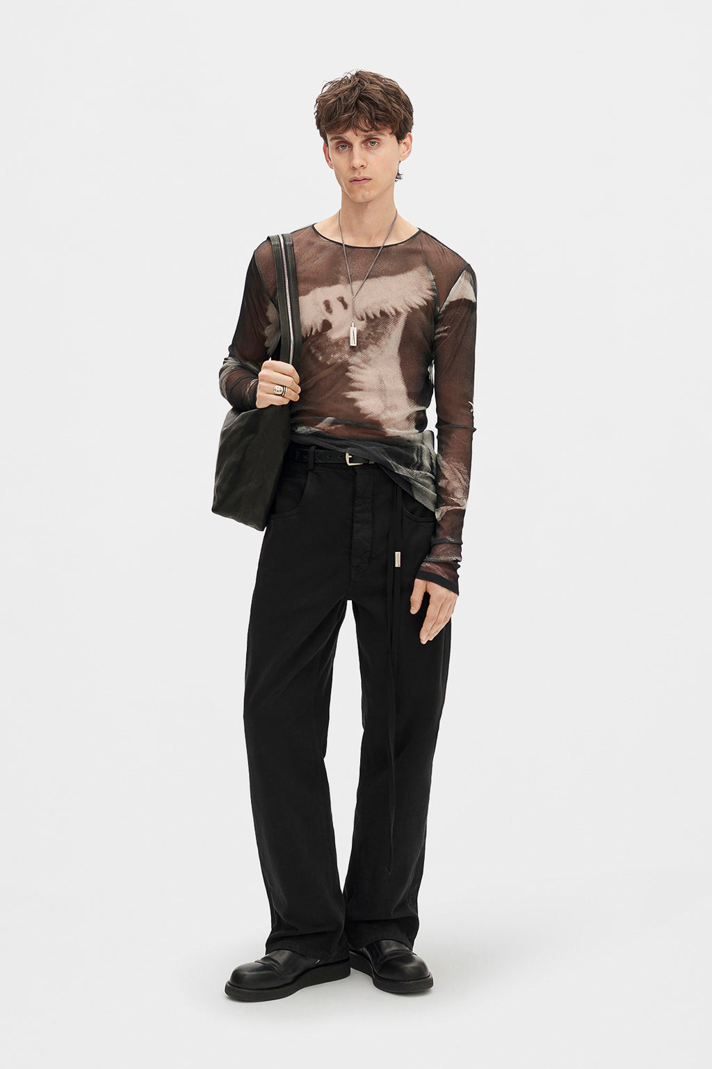 Greg ''Doves'' Print Langarm-T-Shirt 