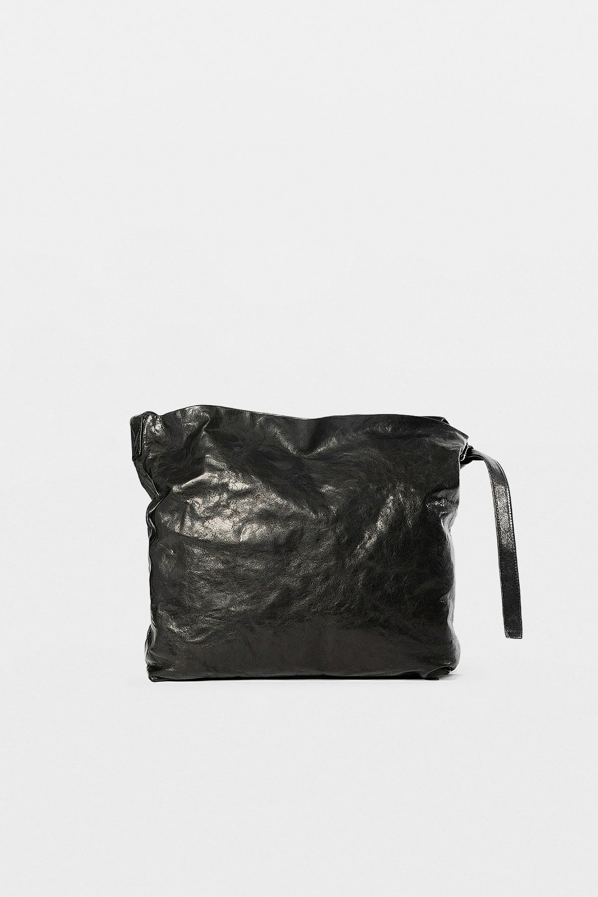 【Ann Demeulemeester】ブラッシュドコットン ボストンバッグ 黒 Ann Demeulemeester】ブラッシュドコットン ボストンバッグ 黒 Ann