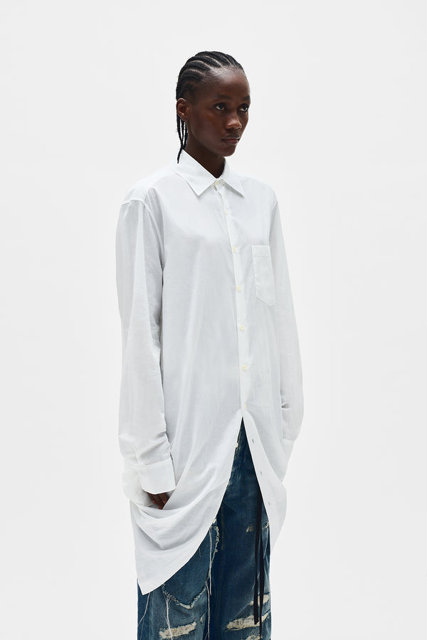 Gabi Long Draped Shirt