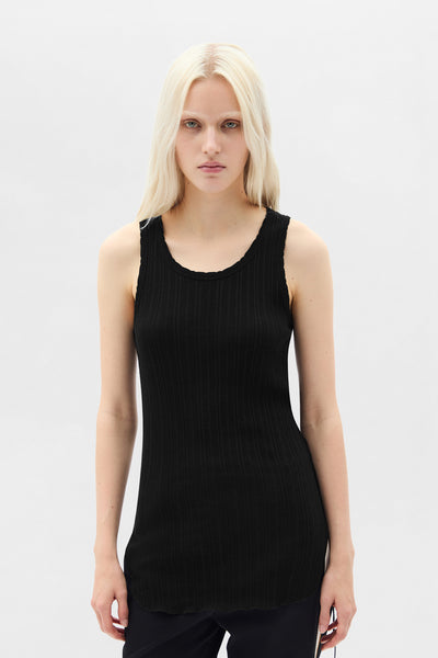 Mara Wrinkled Cropped Tank Top – Ann Demeulemeester