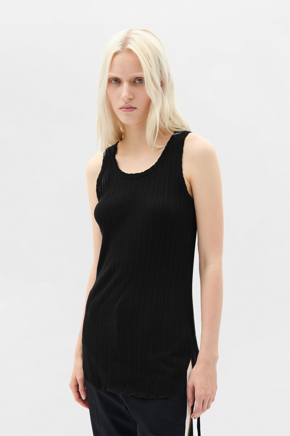 Mara Wrinkled Cropped Tank Top – Ann Demeulemeester
