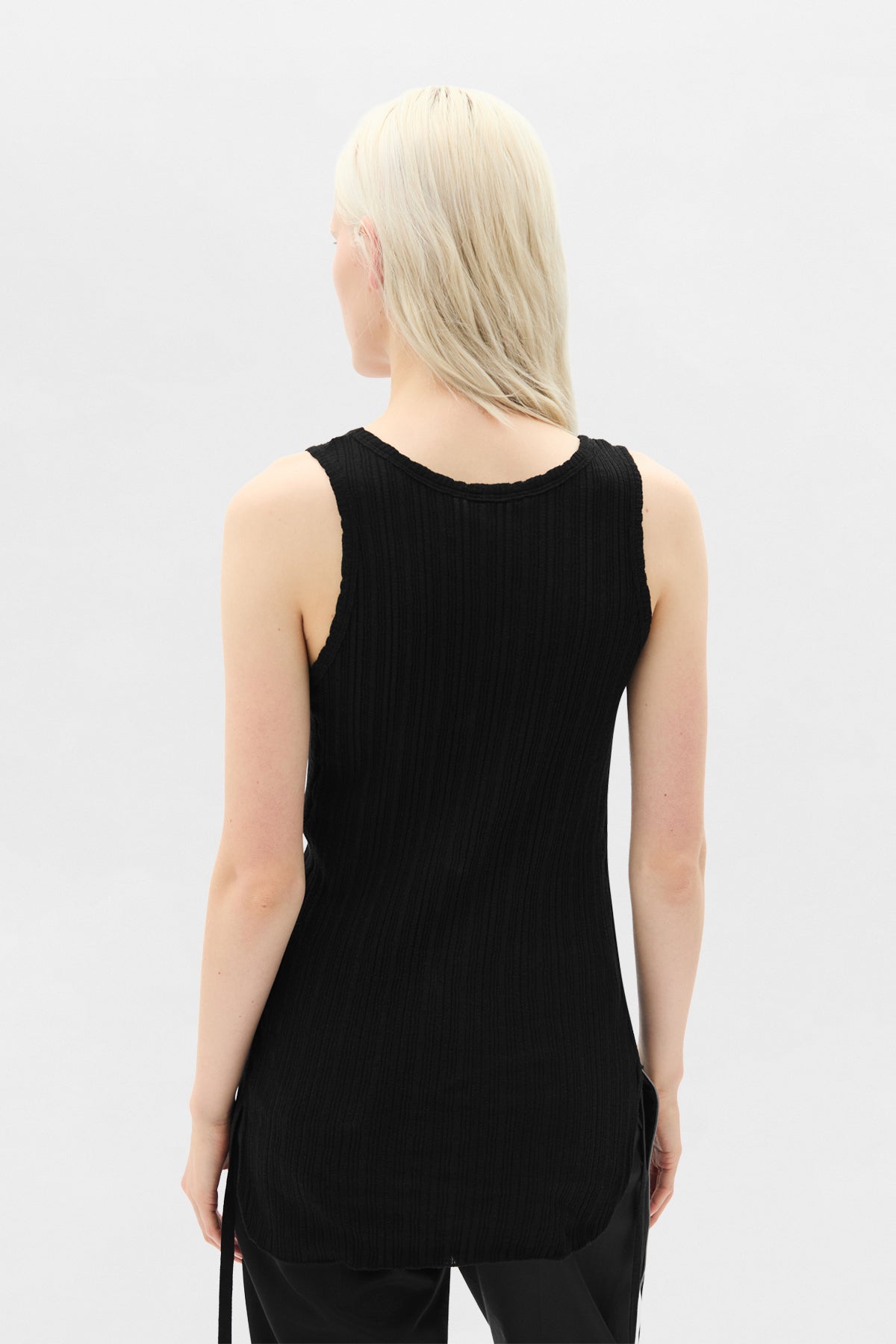 Mara Wrinkled Cropped Tank Top – Ann Demeulemeester