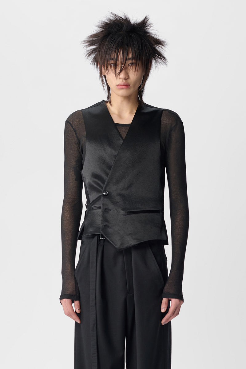 Ove Asymmetric Closure Waistcoat