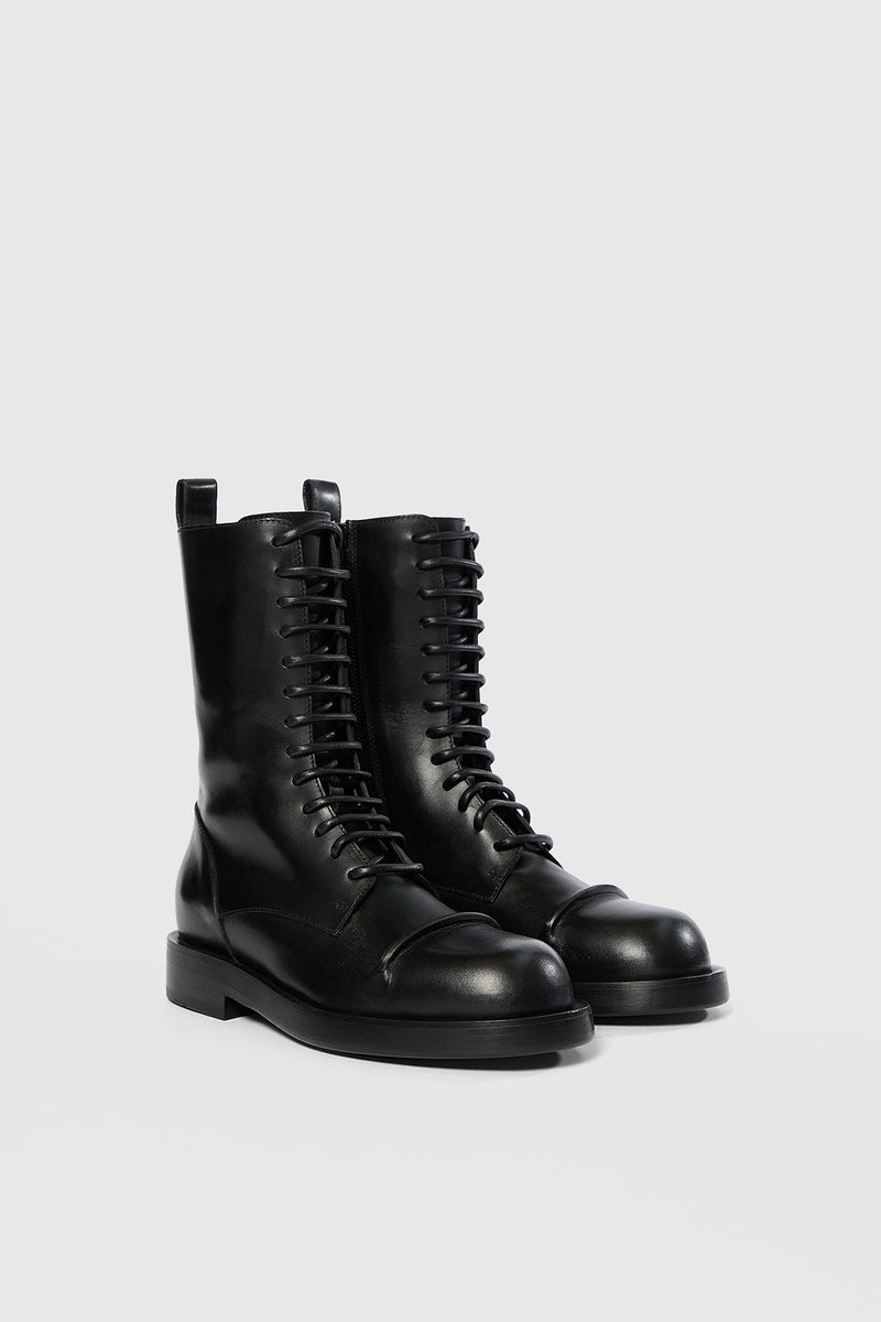 Gillian Pintuck Combat Boots