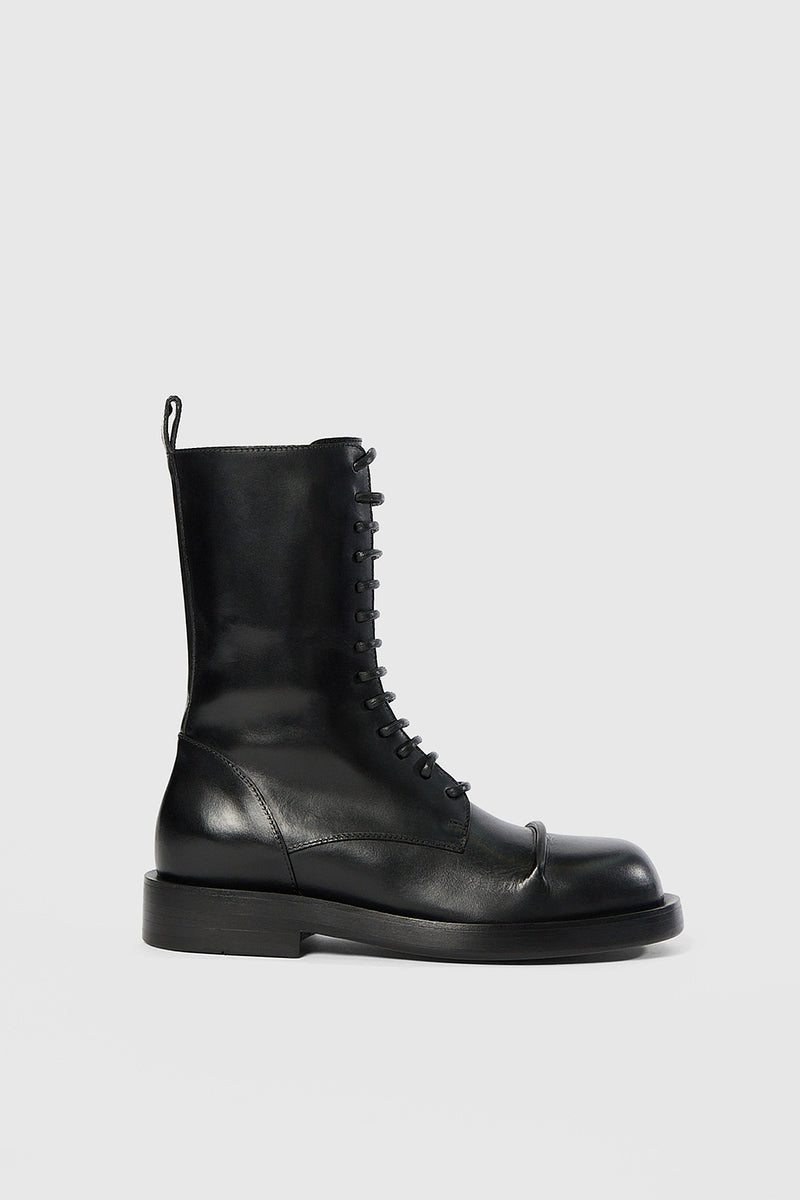 Gillian Pintuck Combat Boots