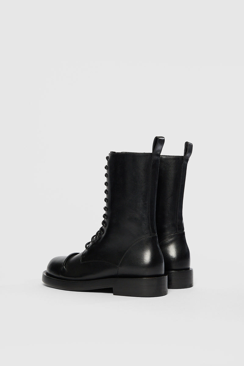 Gillian Pintuck Combat Boots