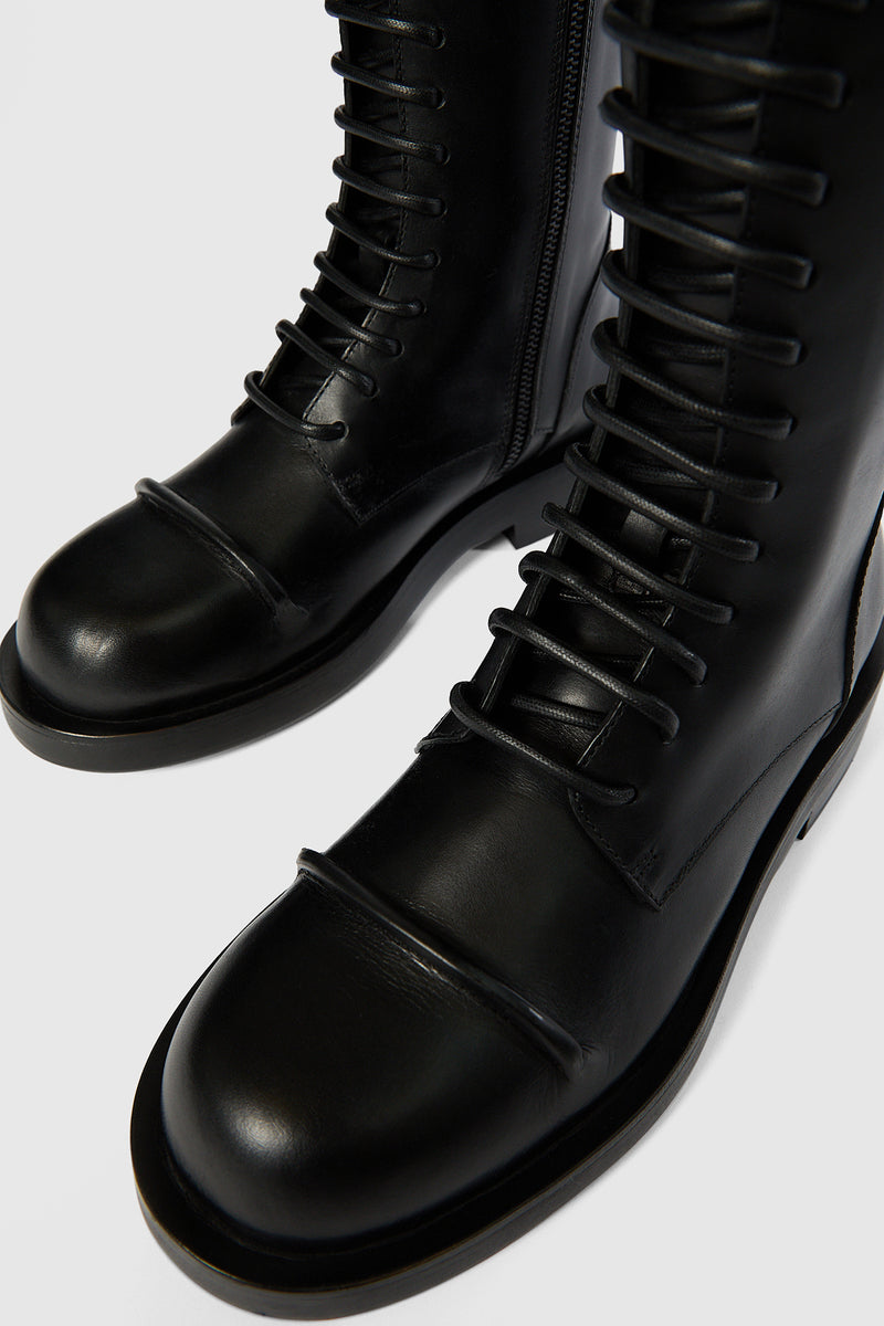 Gillian Pintuck Combat Boots