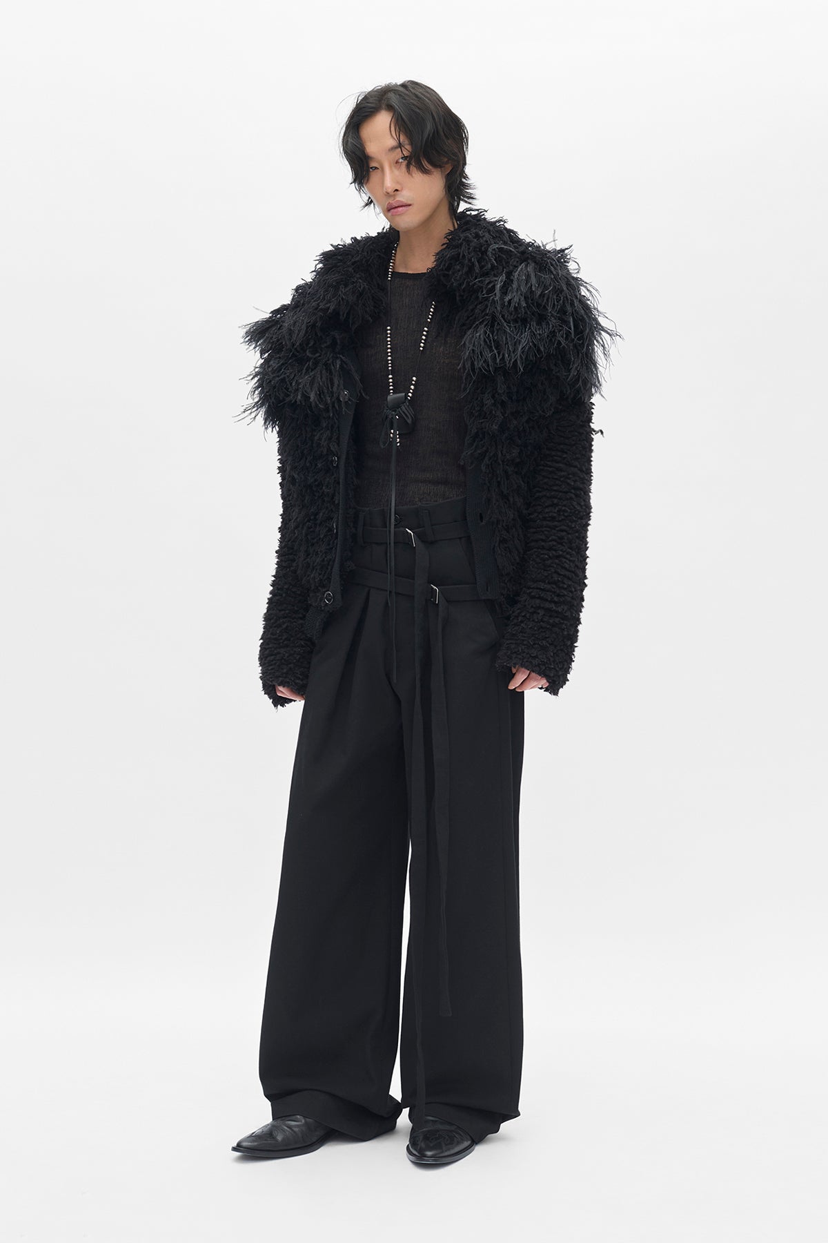 Brando Wrinkled Cropped Long Sleeve Top – Ann Demeulemeester