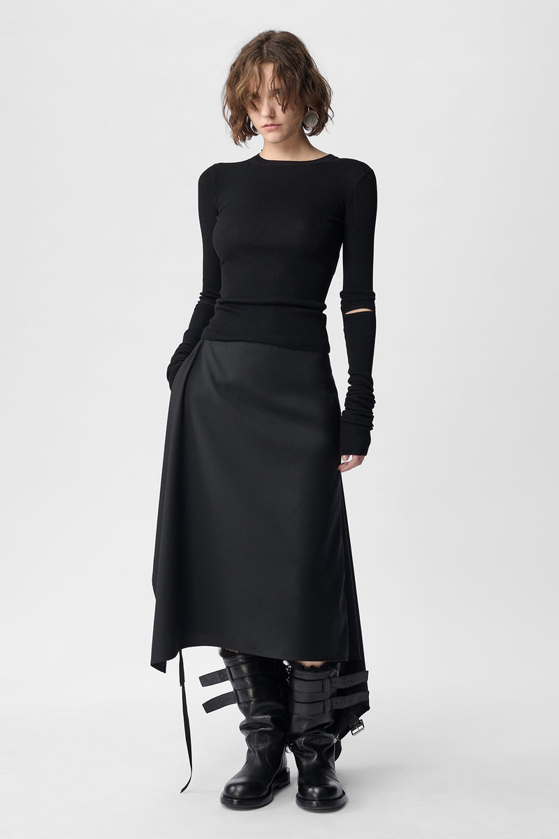 Ylva Midi Wrap Skirt