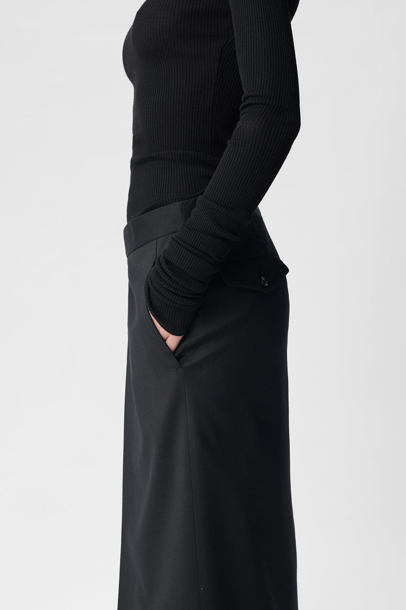 Lykke Long Wrap Skirt