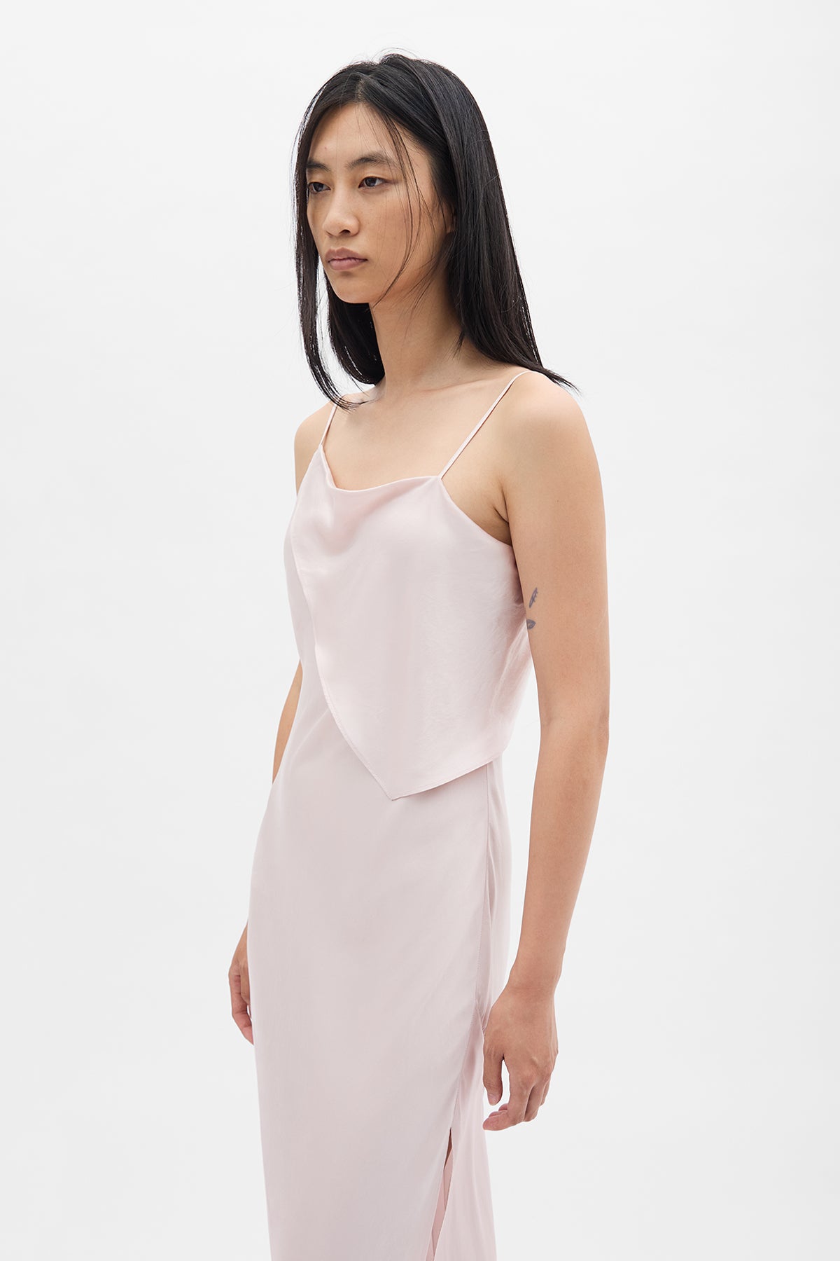 Aaricia Long Bias Slip Dress