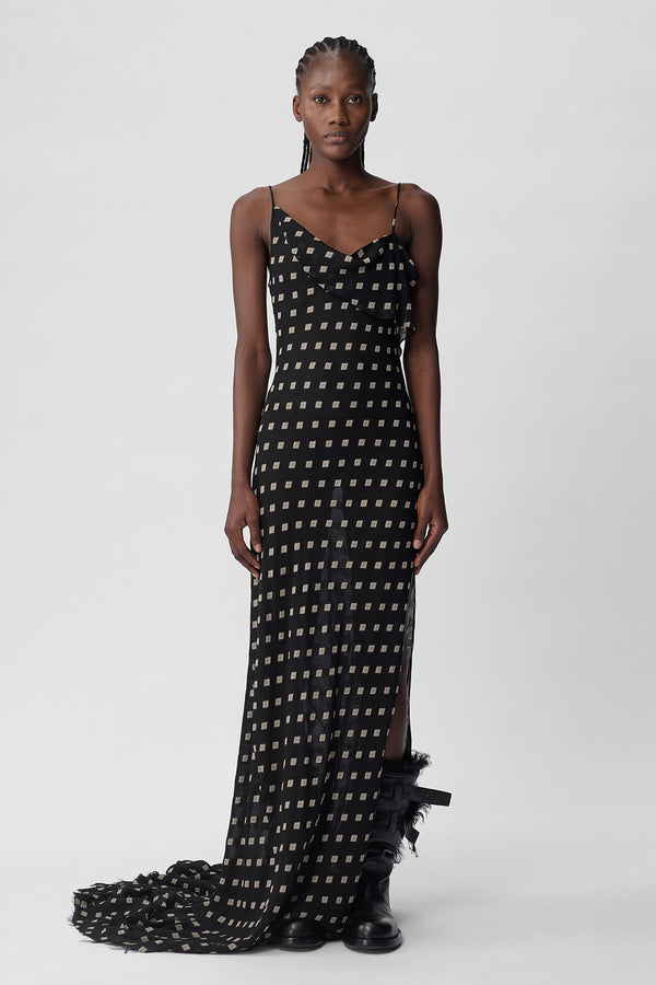 Aaricia Long Bias Slip Dress