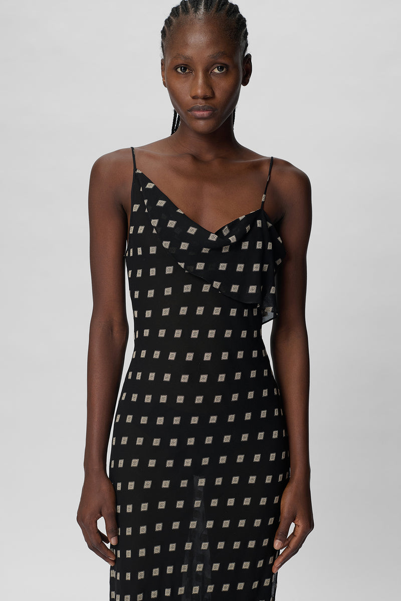 Aaricia Long Bias Slip Dress