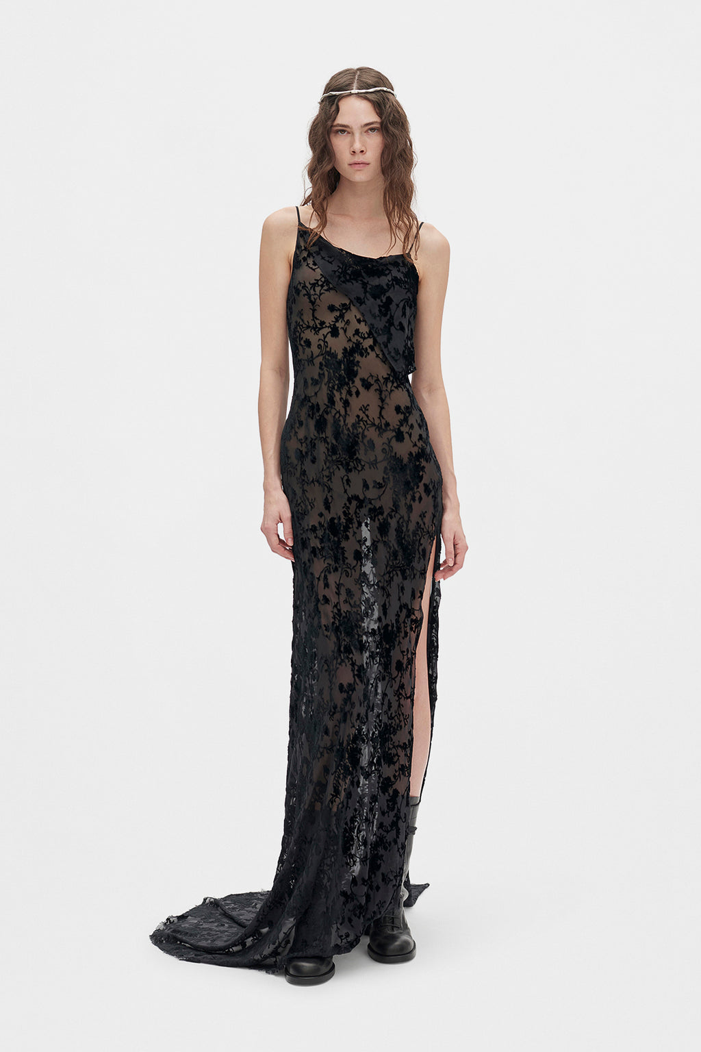 Aaricia Long Bias Slip Dress