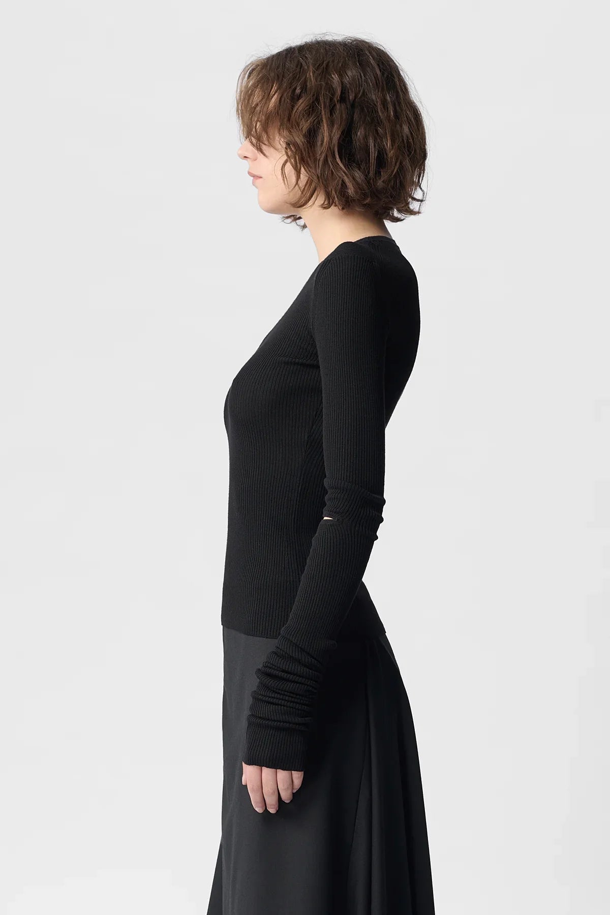 ann demeulemeester grey sweater dress Dolman Sleeve Sweater Dress Medium Heather Grey