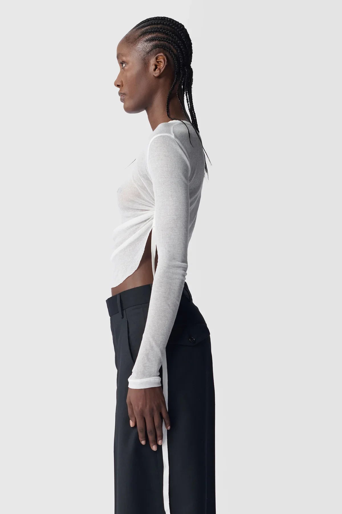 Oke Long Sleeve Cropped Top – Ann Demeulemeester