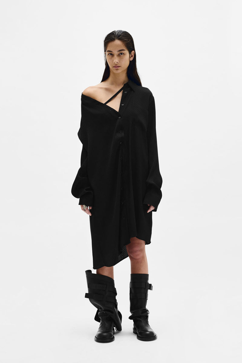 Halina Drop Shoulder Shirt Dress