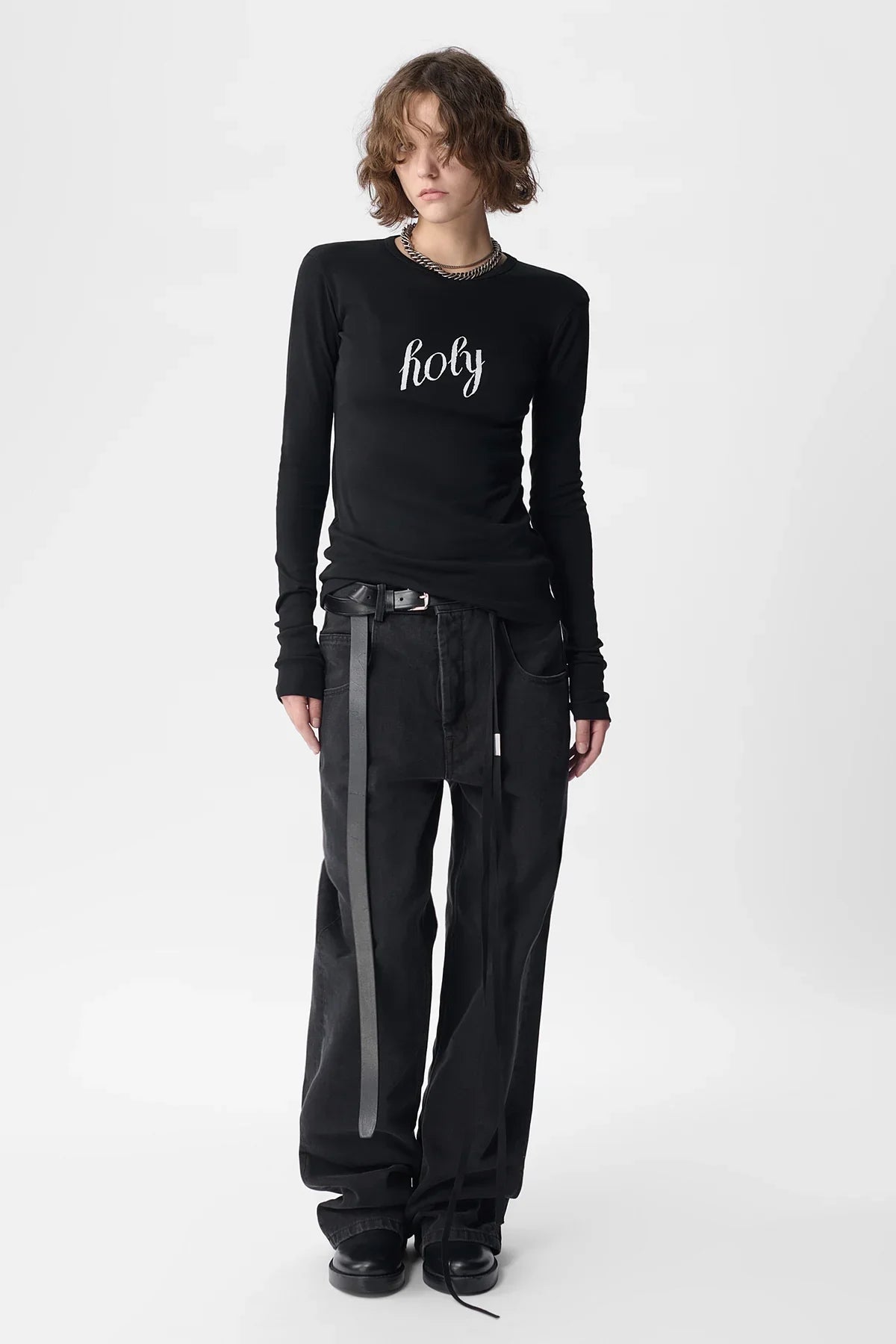 フィーネプリント長袖Tシャツ – Ann Demeulemeester
