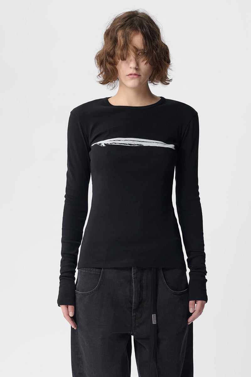 Fiene Printed Long Sleeve T-Shirt