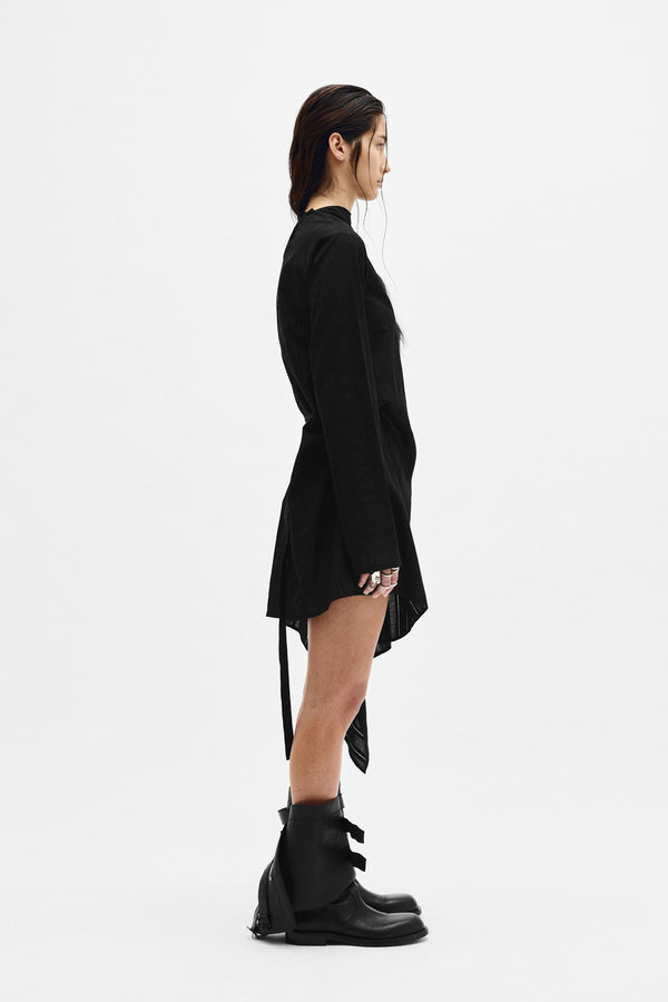 Halvi Draped Shirt Dress