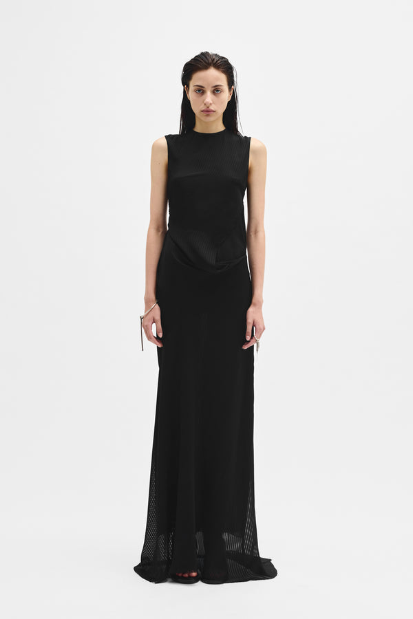 Leah long Asymmetric Dress