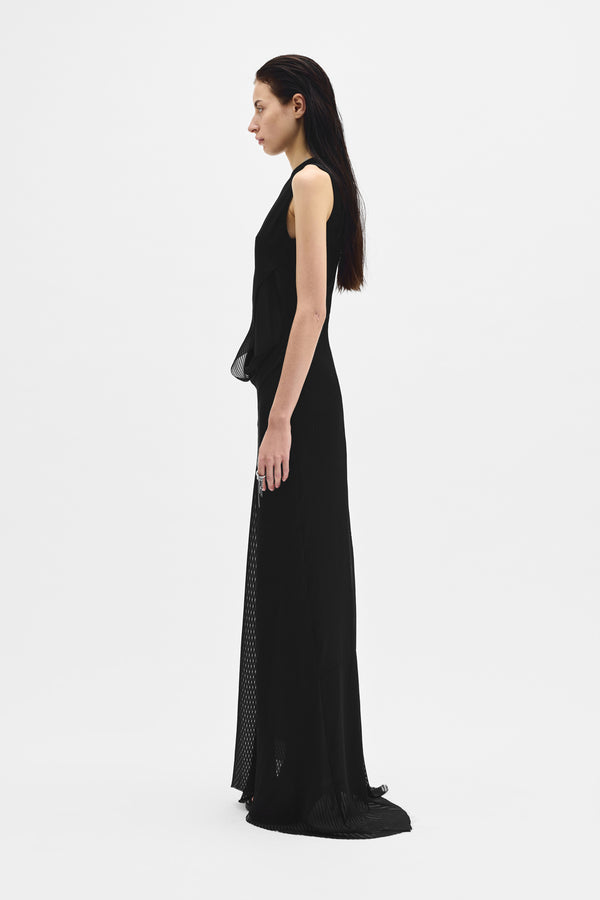 Leah long Asymmetric Dress