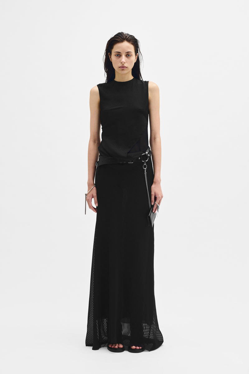 Leah long Asymmetric Dress