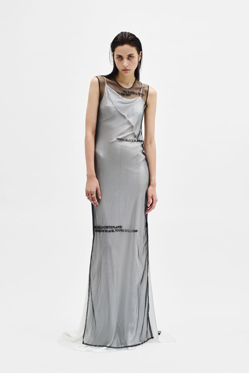 Seda Sleeveless ''Till the end'' Tulle Dress