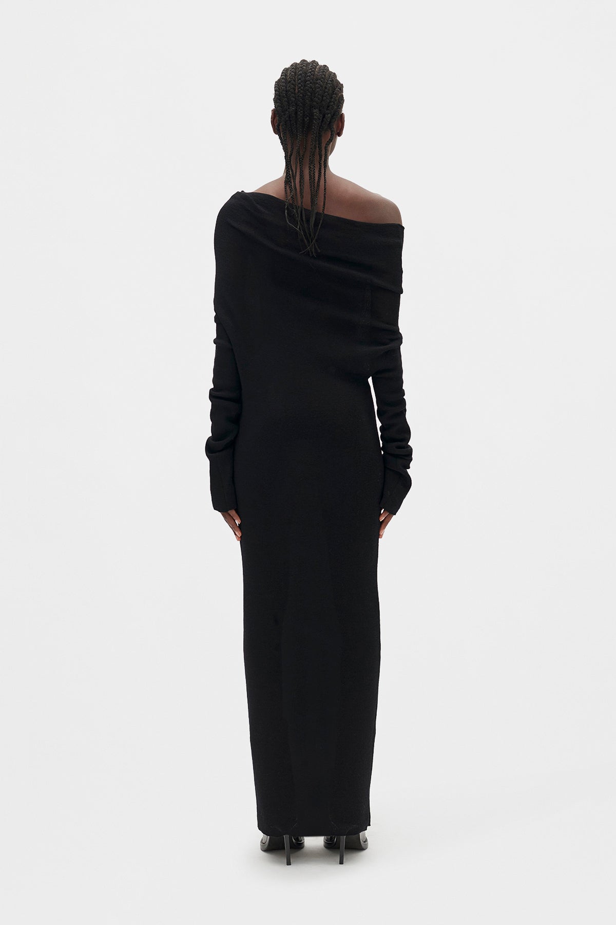 Barbro Dropped Shoulder Midi Knitted Dress – Ann Demeulemeester