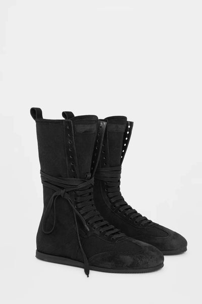 ann demeulemeester バックレースブーツ41 【希少】定価28万 ann demeulemeester バックレースブーツ41 【希少】定価28万