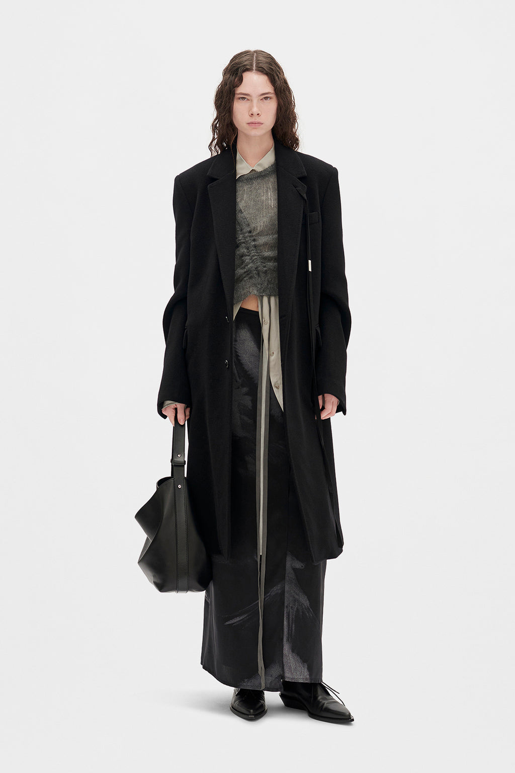 Oku Printed Long Wrap Skirt