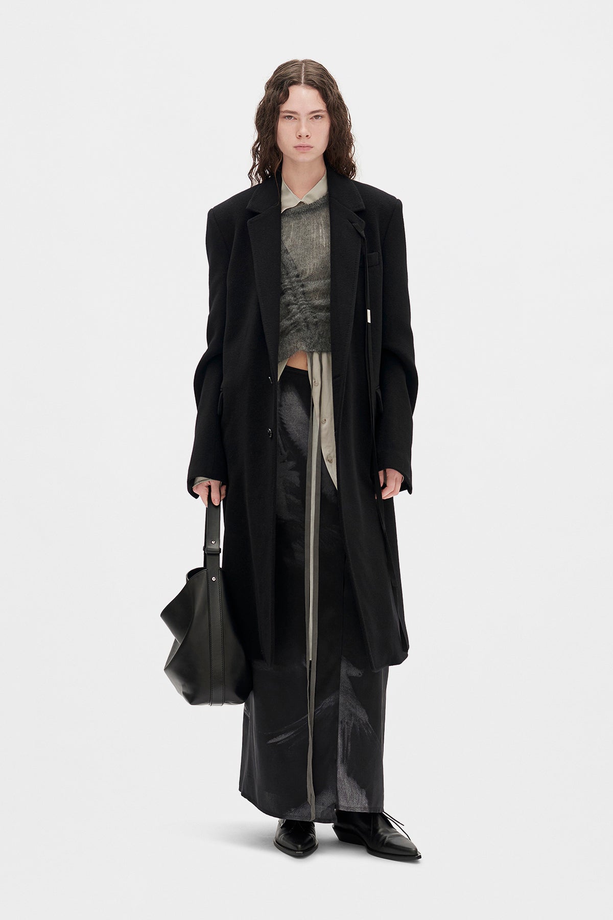 Oku Printed Long Wrap Skirt