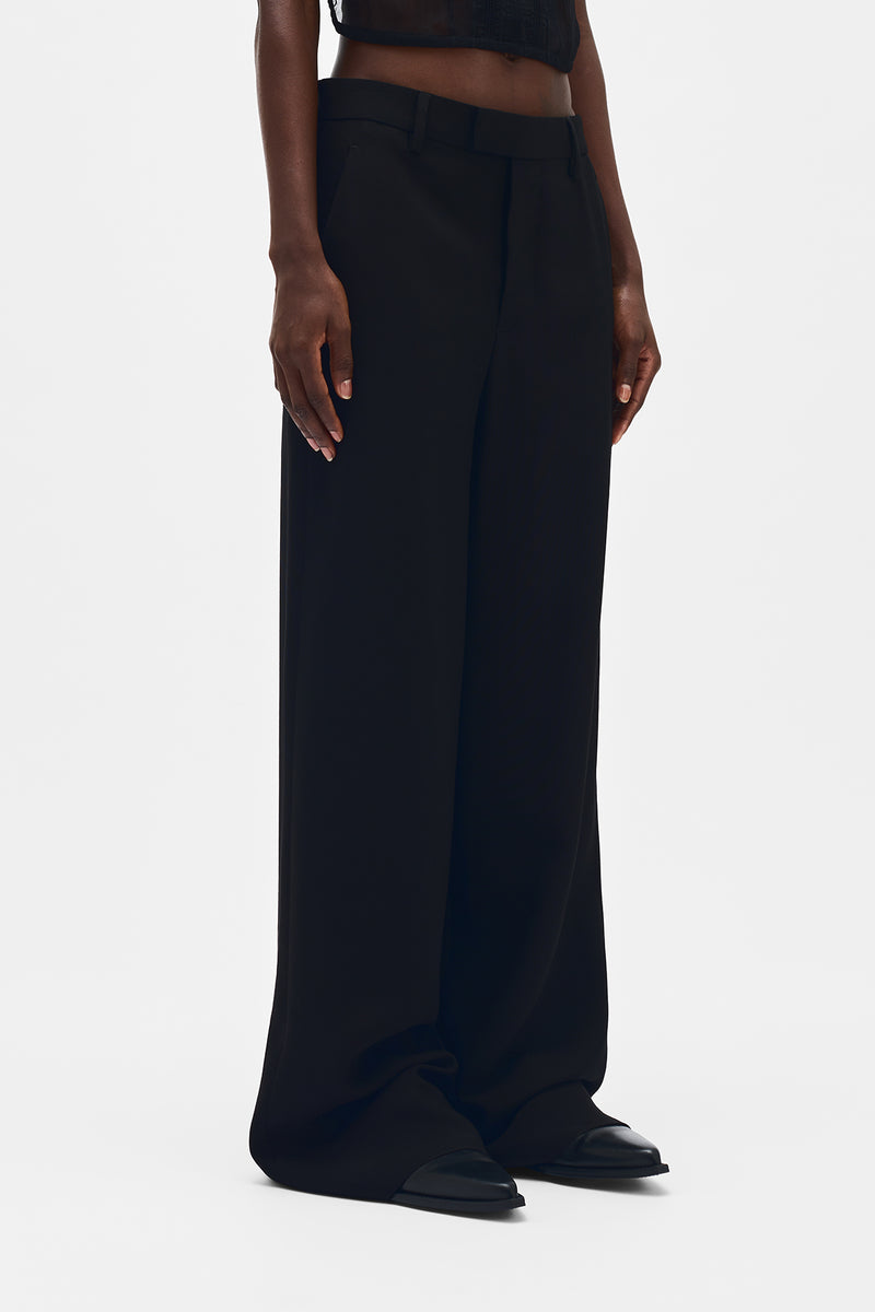 Elfi Wide Leg Trousers in Viscose Calico