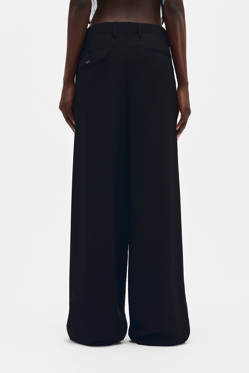 Elfi Wide Leg Trousers in Viscose Calico